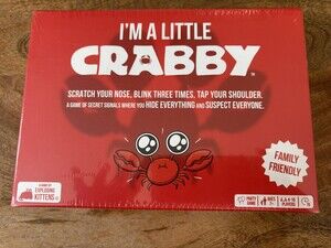 Exploding Kittens I'm A Little Crabby Party Game Ages 7+ 4-10 Players New Sealed